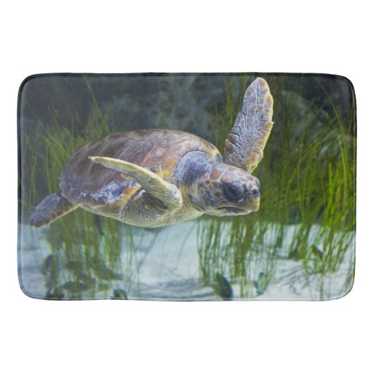 Tapis De Bain Belle natation de tortue marine (Devant)