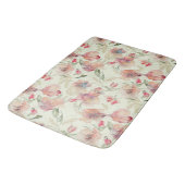 Tapis De Bain Belle Pêche Florale (Angle)