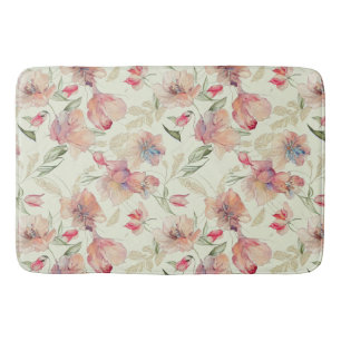 Tapis De Bain Belle Pêche Florale