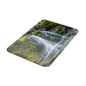 Tapis De Bain Belle photo de cascade, rivière, forêt (Angle)