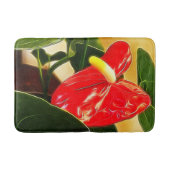 Tapis De Bain Belle photo rouge vif d'anthurium (Devant)