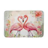 Tapis De Bain Belle plage rose flamingo (Devant)