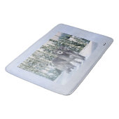 Tapis De Bain Belle scène de Wolfhound irlandais neige (Angle)