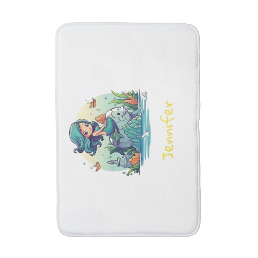 Tapis De Bain Belle sirène (Devant (Vertical))