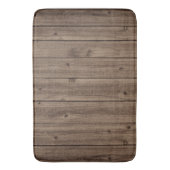 Tapis De Bain Belle texture en bois rustique Brown (devant Vertical)