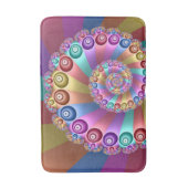 Tapis De Bain Belles couleurs arc-en-ciel Art fractal Abstrait (Devant (Vertical))
