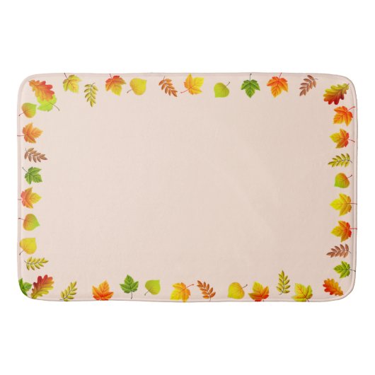 Tapis De Bain Belles Feuilles d'Automne (Devant)