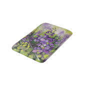 Tapis De Bain Belles Fleurs De Wisteria En Aquarelle (Angle)