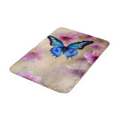 Tapis De Bain Belles fleurs et papillon (Angle)