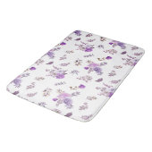 Tapis De Bain Belles fleurs violettes sur (Angle)