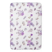 Tapis De Bain Belles fleurs violettes sur (devant Vertical)