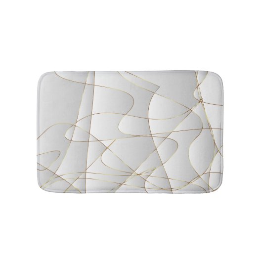 Tapis De Bain Belles lignes dorées (Devant)