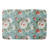 Tapis De Bain Belles pivoines blanches et rouges (Devant)