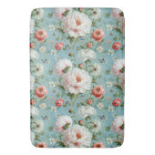 Tapis De Bain Belles pivoines blanches et rouges (devant Vertical)