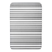 Tapis De Bain Belles rayures blanches noires (devant Vertical)