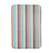 Tapis De Bain Belles rayures bleues brunes (Devant (Vertical))