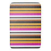 Tapis De Bain Belles rayures jaunes noirs (devant Vertical)