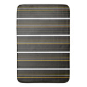 Tapis De Bain Belles rayures jaunes noirs (devant Vertical)