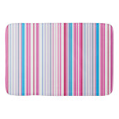 Tapis De Bain Belles rayures rose bleue (Devant)