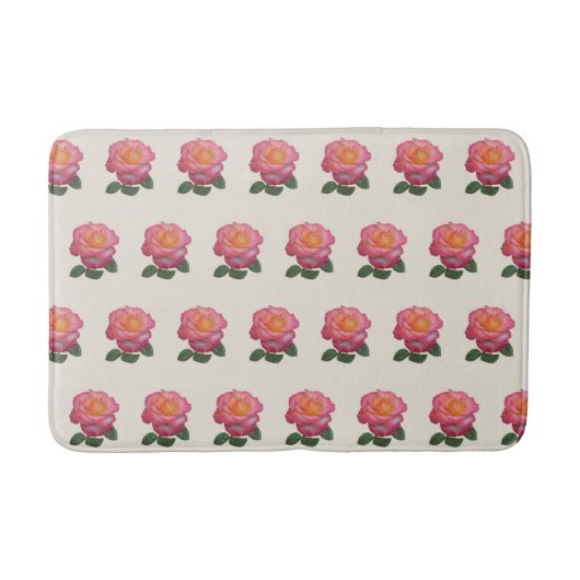 Tapis De Bain Belles Roses Roses (Devant)