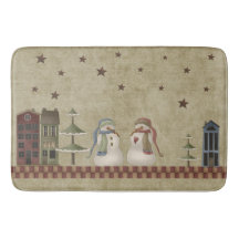 Bénédictions d'hiver Folkart Couple de bonhommes d