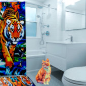 Tapis De Bain Bengale animal tigre