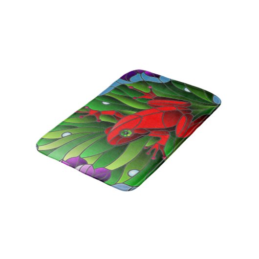 Tapis De Bain Benjamin Fleur d'étang grenouille verte Feuille de (Angle)