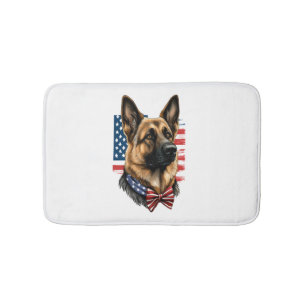 Tapis De Bain Berger allemand avec drapeau américain