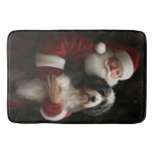 Tapis De Bain Bernedoodle avec Noël Festif du Père Noël (Devant)