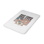 Tapis De Bain Best Corgi Dad Ever Patriotic Vintage Dog Shirt_1 (Angle)