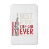 Tapis De Bain Best Effin Step-Dad Ever Patriotic Vintage Vector_ (Devant (Vertical))