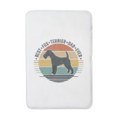 Tapis De Bain Best Fox Terrier Dad Ever Vintage Dog Shirt_1 (Devant (Vertical))