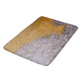 Tapis De Bain Béton brut rugueux Construction Mur gris jaune (Angle)