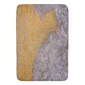 Tapis De Bain Béton brut rugueux Construction Mur gris jaune (devant Vertical)