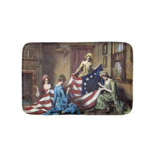 Tapis De Bain Betsy Ross Coupe Le Drapeau Américain