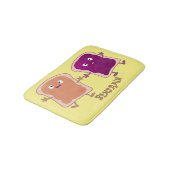 Tapis De Bain Beurre d'arachide mignonne et caricature sandwich  (Angle)