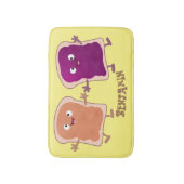 Tapis De Bain Beurre d'arachide mignonne et caricature sandwich  (Devant (Vertical))