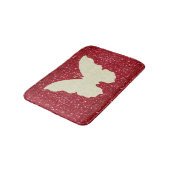 Tapis De Bain Beurre De Dentelle Blanche Sur Mat De Parties scin (Angle)