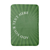 Tapis De Bain BG RAYS - vert + texte et idées (Devant (Vertical))