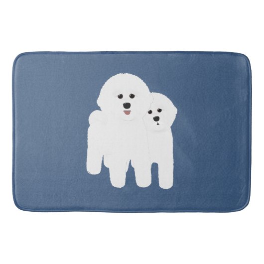 Tapis De Bain Bichon Frise Bathmat (Devant)