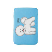Tapis De Bain Bichon frise dog dessin animé (Devant (Vertical))