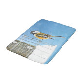 Tapis De Bain Bickadee sur la peinture d'alimentation - Oiseaux (Angle)