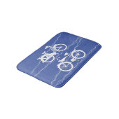 Tapis De Bain Bicyclette Bain blanc Mat (Angle)