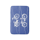 Tapis De Bain Bicyclette Bain blanc Mat (Devant (Vertical))
