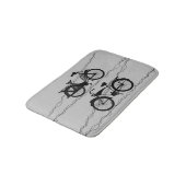 Tapis De Bain Bicyclette Noir 1 (Angle)