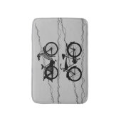 Tapis De Bain Bicyclette Noir 1 (Devant (Vertical))