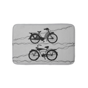 Tapis De Bain Bicyclette Noir 1