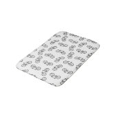 Tapis De Bain Bicyclettes vintages dispersées (Angle)