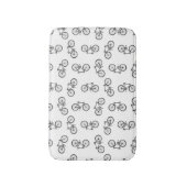 Tapis De Bain Bicyclettes vintages dispersées (Devant (Vertical))