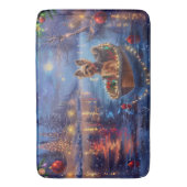 Tapis De Bain Biewer Terrier Noël Festive Voyage (devant Vertical)